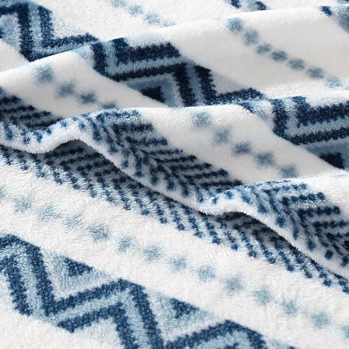 Wrangler - Throw Blanket, Soft Plush Fleece Bedding, Yellowstone Inspired, Western Decor for Bed or Couch (Diamond Trail Blue, 50" x 60") thumbnail 3