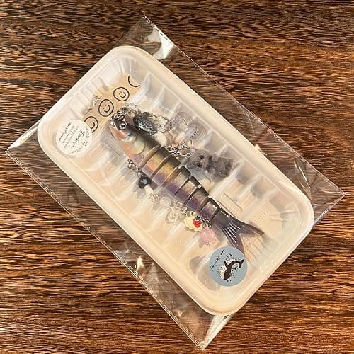XGALBLA Cute Lifelike Fish Keychain, Aesthetic Y2K Charms Keychain Accessories for Bag Charms Purse Gift, Fishing Gifts thumbnail 6