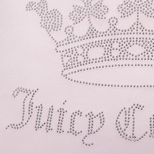 Juicy Couture - Decorative Accent Pillow, Velvet Rhinestone Crown, Premium Reversible Throw Pillow, Living Room and Bedroom Décor, Measures 20" x 20", Pink Blush thumbnail 4