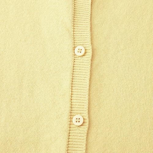 CUNYI Girl's Crewneck Lightweight Button-up Cardigan Cotton Knit Sweater Casual Cute Outerwear thumbnail 5