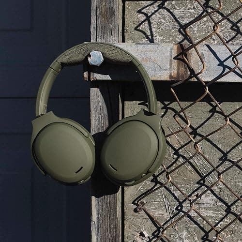 Skullcandy Crusher ANC 2 Wireless Over-Ear Bluetooth Headphones with Multi-Sensory Bass, Active Noise Cancelling, Up to 60 Hours Battery, Microphone for iPhone Android - Drab thumbnail 8