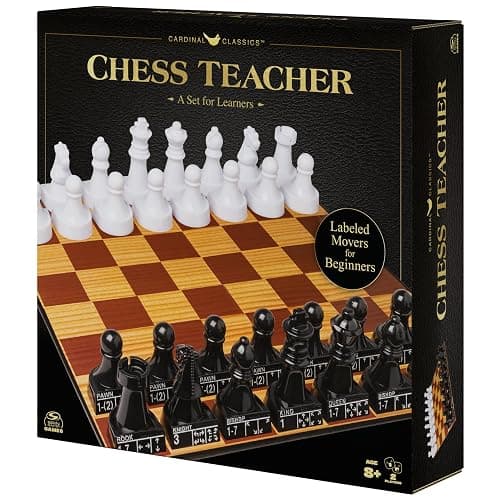 Spin Master Games, Cardinal Classics Chess Teacher, Learn to Play Strategy Board Games for Beginners, Chess Sets for Adults, 2 Players, for Ages 8 & Up thumbnail 7