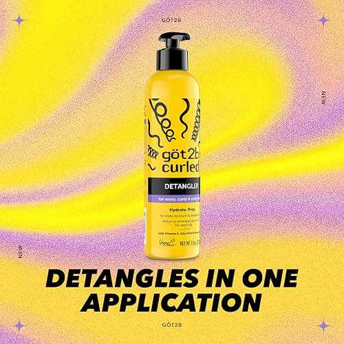 got2b Curled Detangler, Leave-In Detangler for Curly Hair | Lightweight vegan formula with aloe vera, vitamin E and argan oil, Hydrates and detangles wavy, curly and coily hair thumbnail 4
