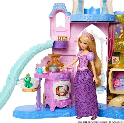 Mattel Disney Princess Pet Castle Playset with 7 Play Areas, 3 Animal Friends, Furniture & 17 Accessories, 2+ ft Tall, Inspired by Movies thumbnail 3