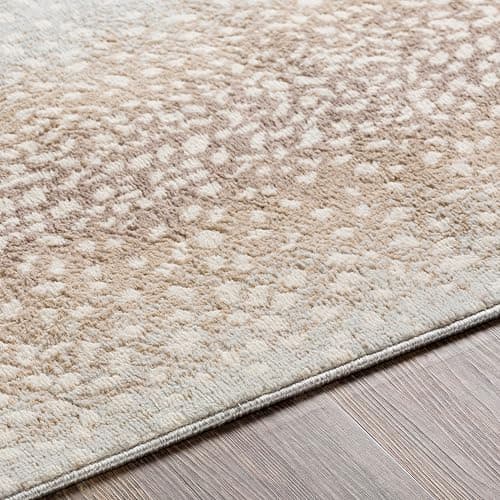 Livabliss Area Rugs - 5x7 Pablo Modern Antelope Print Tan Gray Rug for Living Room Bedroom - Animal Theme Non-Shedding Stain Resistant Carpet for Kitchen, Home Office (5'3" x 7'1") thumbnail 5