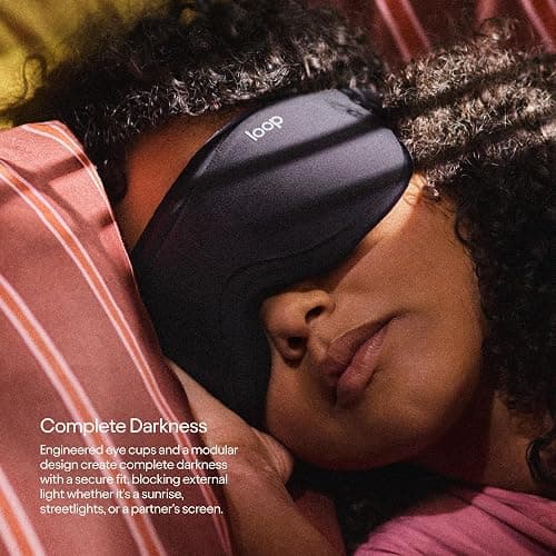Loop Eclipse Sleep Mask – Premium Light-Blocking Eye Mask for Sleep | For Travel, Napping & Side Sleepers. Deeper Darkness for Easier Rest. Face-Hugging Fit with Eyelash Clearance thumbnail 2