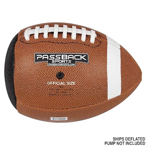 Passback Official Composite Football, Ages 14+, High School Training Football, (Ships Deflated) thumbnail 2