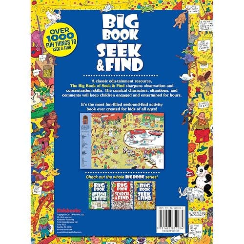 The Big Book of Seek & Find – Spooky Hidden Object Picture Puzzle Book for Kids | Seek and Find Activity Book for Boys & Girls | Boosts Focus & ... for Brain-Training (Search & Find-Big Books) thumbnail 2