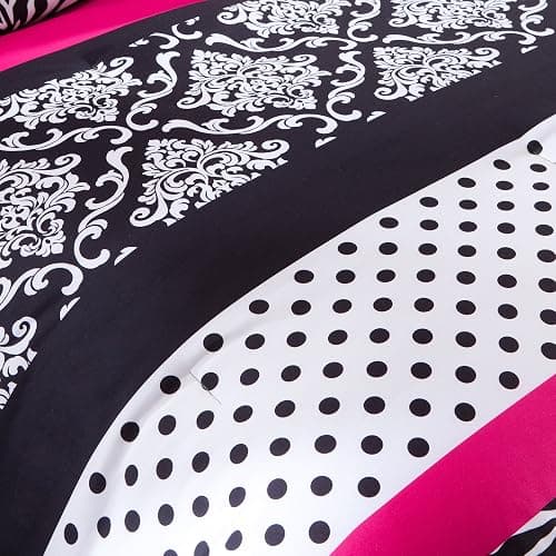 Intelligent Design Modern All Season Polka Dot Print, Vibrant Color Cozy Bedding Layer, Matching Sham, Decorative Pillow Comforter Set Fun Bedroom Décor, Twin/Twin XL, Pink thumbnail 4
