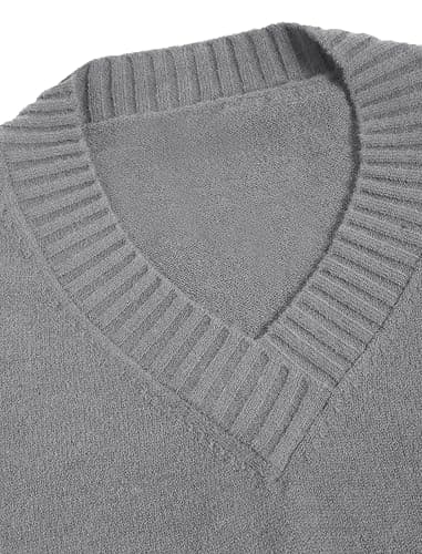 ZAFUL Women's Raglan Long Sleeve Double Side V Neck Short Crop Sweater Casual Loose Fit Knit Top Sweaters thumbnail 5