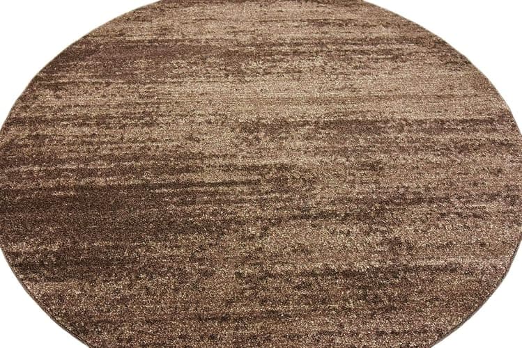 Unique Loom Del Mar Collection Area Rug - Lucille (6' 1" Round, Brown/ Ivory) thumbnail 7