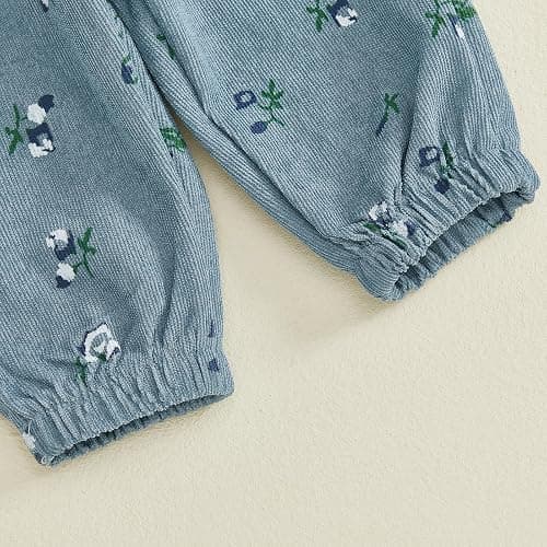 YINGISFITM Newborn Baby Girl Clothes Daddys Girls Outfits Pants Sets 3pcs | Baby Girl Fall Outfit,Daddys Girl Baby Outfits,Long Sleeve Romper + Bow Pants + Headband,Newborn Girl Coming Home Outfit thumbnail 7
