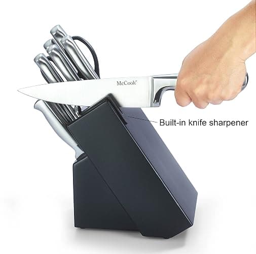 McCook® Knife Sets, German Stainless Steel Knife Block Sets with Built-in Sharpener thumbnail 4