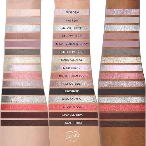 ColourPop x The Twilight Saga Eclipse Eyeshadow Palette - Limited Edition 15-Shade Matte, Metallic & Glitter Eyeshadow Palette - High-Pigment Eye Makeup with a Long-Wearing Formula (0.63 oz) thumbnail 6