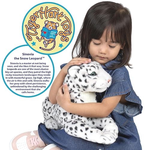 Sinovia The Snow Leopard - Squeeze Me! - 17 Inch Stuffed Animal Plush thumbnail 3