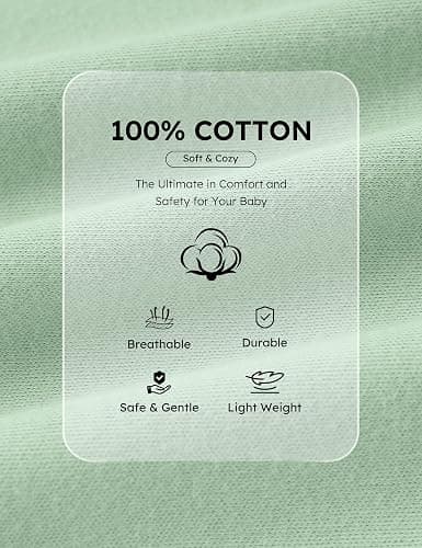 Yoofoss Baby Pajamas 100% Organic Cotton Baby Sleepers for Newborn 0-3 3-6 6-9 Months Boys Girl Clothes 3pcs Footed PJs thumbnail 6