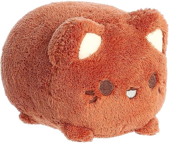 Aurora® Enchanting Tasty Peach® Coconut Meowchi Stuffed Animal - Bright & Colorful Design - Showpiece Plush - Brown 7 Inches - Image 1