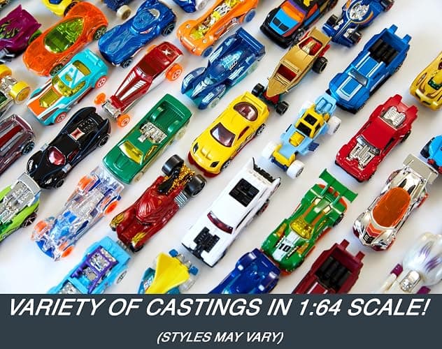 Hot Wheels Toy Cars & Trucks, 50-Pack of 1:64 Scale Vehicles, Individually Packaged (Styles May Vary) (Amazon Exclusive) thumbnail 5