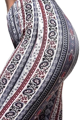 Daisy Del Sol High Waist Comfy Stretch Boho 70s Bell Bottom Fit to Flare Lounge Yoga Pants thumbnail 4