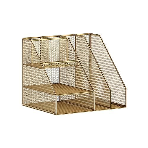 Martha Stewart Ryder Gold Mesh Desktop Organizer