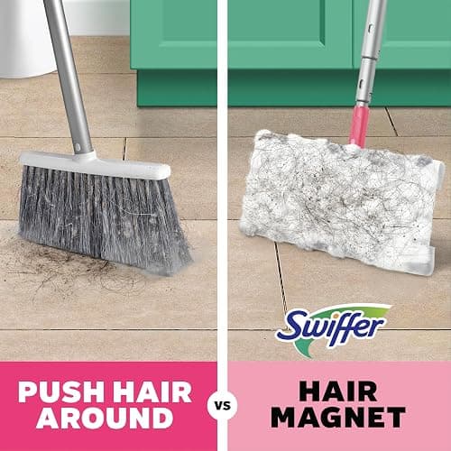 Swiffer Sweep and Mop Deluxe, Limited Edition Pink Wicked: for Good, 2-in-1 Floor Mopping and Sweeping Kit, 1 Sweeper Device, 5 Heavy Duty Dry Sweeping Cloths, 3 Heavy Duty Wet Mopping Cloths thumbnail 14