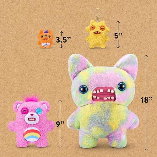 Fuggler Care Bears 9-Inch Plush Toy (Cheer Bear) by ZURU – Funny Ugly Monster Stuffed Animal with Human-Like Teeth, Collectible Plush for Kids, Tweens, Teens, Adults & Crossover Fans thumbnail 2