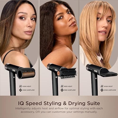 Shark SpeedStyle Pro Professional Performance High-Velocity Hair Dryer System with Scalp Shield and IQ Speed Styling & Drying Suite, Straight and Wavy Hair, Lightweight, Ionic, No Heat Damage, HD731 thumbnail 6