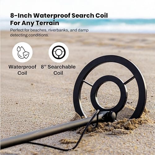 Bounty Hunter TK4 Tracker IV Metal Detector – All-Terrain Gold, Silver, Coin & Relic Finder with 8" Waterproof Coil, 3 Detection Modes – for Adults & Kids – Made in USA thumbnail 3