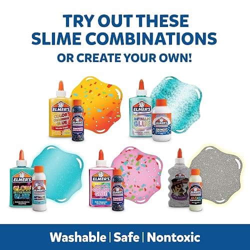 Elmer's Celebration Slime Kit, Complete Slime Supplies with Assorted Magical Liquid Slime Activators and Assorted Liquid Glues, 10 Count, Perfect for Parties and Activity Time - Celebration Slime Kit thumbnail 3