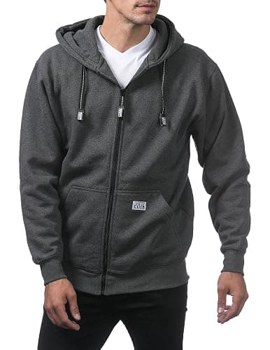 Pro Club Men's Heavyweight Full Zip Fleece Hoodie thumbnail 4