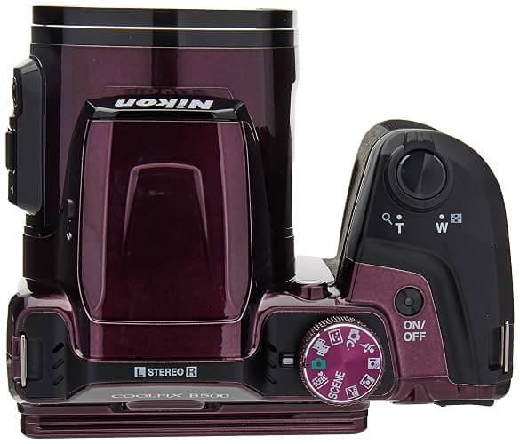 Nikon B500 16 MP Point & Shoot Digital Camera, Plum - Plum thumbnail 3