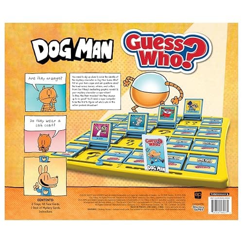 Guess WHO? Dogman Board Game, Featuring Lil’ Petey, Piggy and More, Family-Friendly Children's Mystery Game of Deduction, 2 Players, Ages 6 & Up, Officially Licensed Merchandise & Collectible thumbnail 6