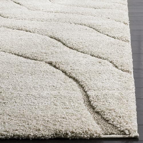 SAFAVIEH Area Rug 8x10 - Florida Shag Collection - Large - Cream & Beige, Non-Shedding & Easy Cleaning, Plush Thick Pile, Ideal for Living Room, Bedroom, Dining Space (SG472-1113) thumbnail 6