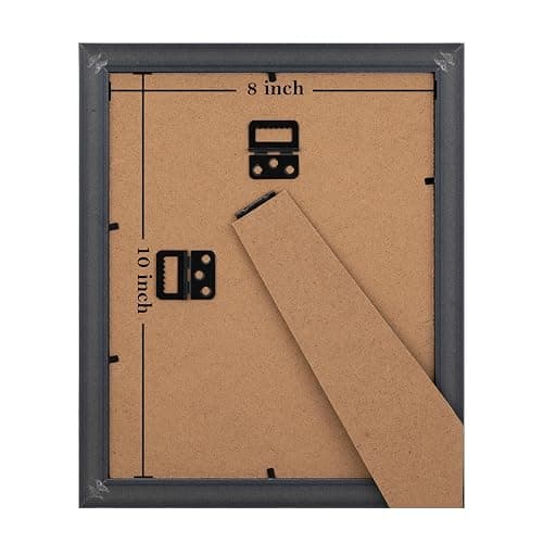 eletecpro 8x10 Picture Frames Set of 4, Vintage Photo Frame with Glass, Gold Frames 8 x 10 Display 5x7 Photo with Mat or 8x10 without Mat for Tabletop or Wall Decor, Gold thumbnail 5