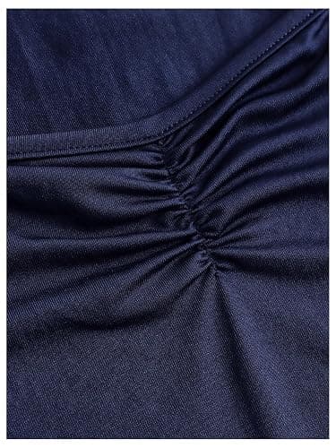 RoseSeek Girl's Ruched Cap Sleeve Tops Sweetheart Neck Slim Fit Cropped T Shirts Cute Summer Clothes thumbnail 4