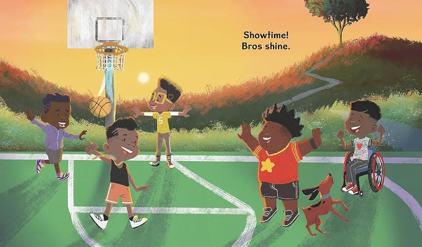 Bros: (A Rhyming Picture Book Celebrating Black Boy Joy, Friendship, and Imagination - For Kids Ages 4-8) thumbnail 4