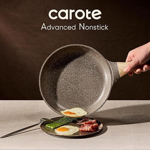 CAROTE 26PCS Pots and Pans Set Non Stick, Cookware Set Pots and Pans Induction Cook Ware, Nonstick Kitchen Cooking, PFOA Free thumbnail 3