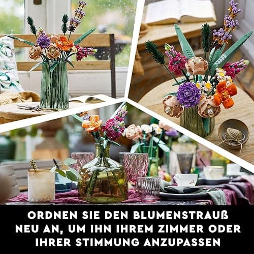 LEGO Botanicals Blumenstrauß - Künstliche Blumen Set für Erwachsene - Zimmerdeko und Geschenkidee für Frauen & Männer - Wohnaccessoires - Botanik Kollektion 10280 thumbnail 6