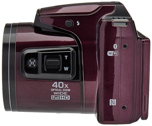 Nikon B500 16 MP Point & Shoot Digital Camera, Plum - Plum thumbnail 4