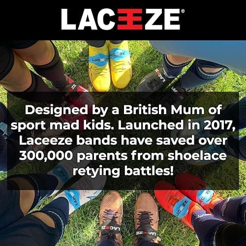 Laceeze Original Bands Fits shoe size 1-7 USA keeps laces tied during sport, soccer, rugby, field hockey thumbnail 7