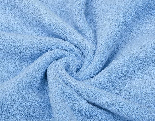 American Soft Linen Luxury 6 Piece Towel Set, 2 Bath Towels 2 Hand Towel 2 Washcloths, 600 GSM 100% Cotton Turkish Towels for Bathroom, Sky Blue Towel Sets thumbnail 5