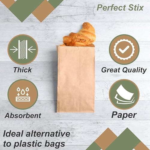 1lb Brown Bags- Pack of 400 (3.5"W x 6.5"H x 2.3"L) thumbnail 5