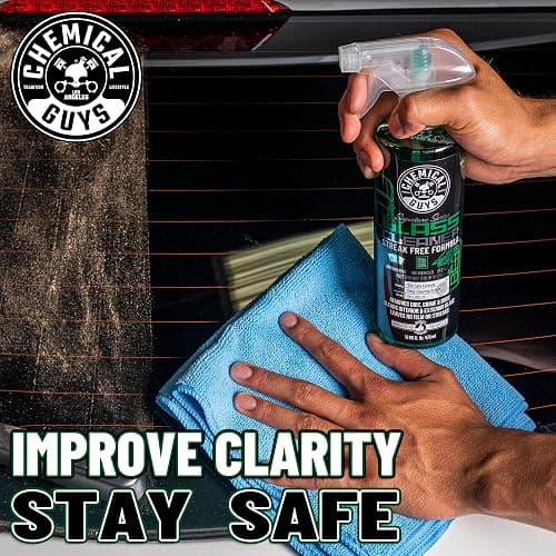 Chemical Guys, Signature Series Glass & Window Cleaner, Tint Safe, 16 oz | Ammonia-free and tint-safe, clears fingerprints, smoke film and grime from glass, mirrors and windshields thumbnail 3
