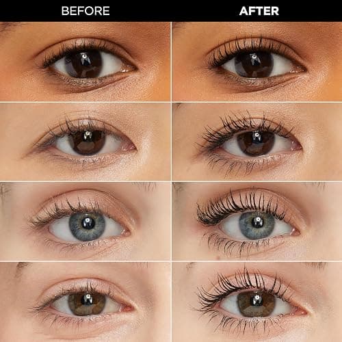 L'Oreal Paris Makeup Original Telescopic Lengthening Mascara, Waterproof Black - Waterproof Black - 0.24 Fl Oz (Pack of 1) thumbnail 3
