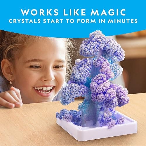 National Geographic Craft Kits for Kids - Crystal Growing Kit, Grow 6 Crystal Trees in Just 6 Hours, Educational Craft Kit with Art Supplies, Geode Specimen, STEM Arts & Crafts Kit (Amazon Exclusive) - 6-Tree Crystal Kit thumbnail 2