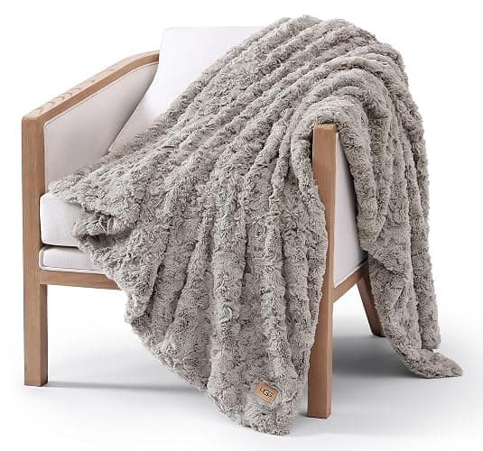 UGG Adalee Faux Fur Throw Blanket - Image 1