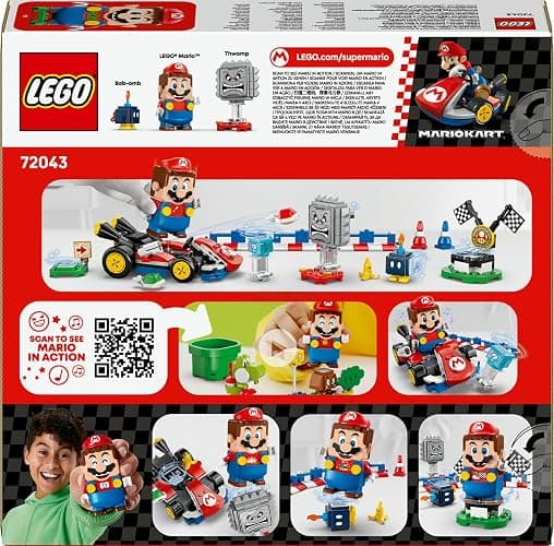 LEGO Mario Kart – Interactive Mario & Standard Kart - Toy Race Course with a Car, 3 Figures, a Podium & Barriers - Gamer Gift for 7+ Year Old Boys & Girls - 72043 thumbnail 13