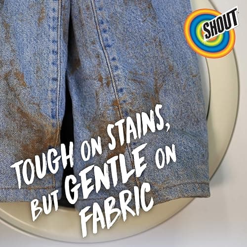 Shout Active Enzyme Laundry Stain Remover Spray, Triple-Acting Formula Clings, Penetrates, and Lifts 100+ Types of Everyday Stains - Prewash Spray 22oz thumbnail 3