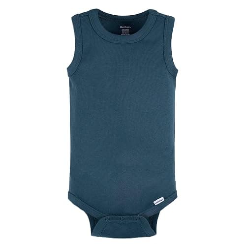 Gerber Baby Boys Multi-Pack Sleeveless Onesies Bodysuit thumbnail 4