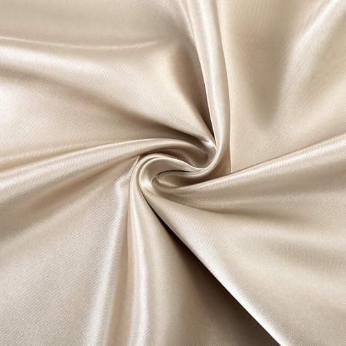 SiinvdaBZX 4Pcs Satin Sheet Set Queen Size 15-Inch Deep Pocket, Beige | Ultra Silky Soft Satin Bed Sheets Similar to Silk Sheets, Includes 1 Fitted Sheet, 1 Flat Sheet, 2 Satin Pillowcases thumbnail 6